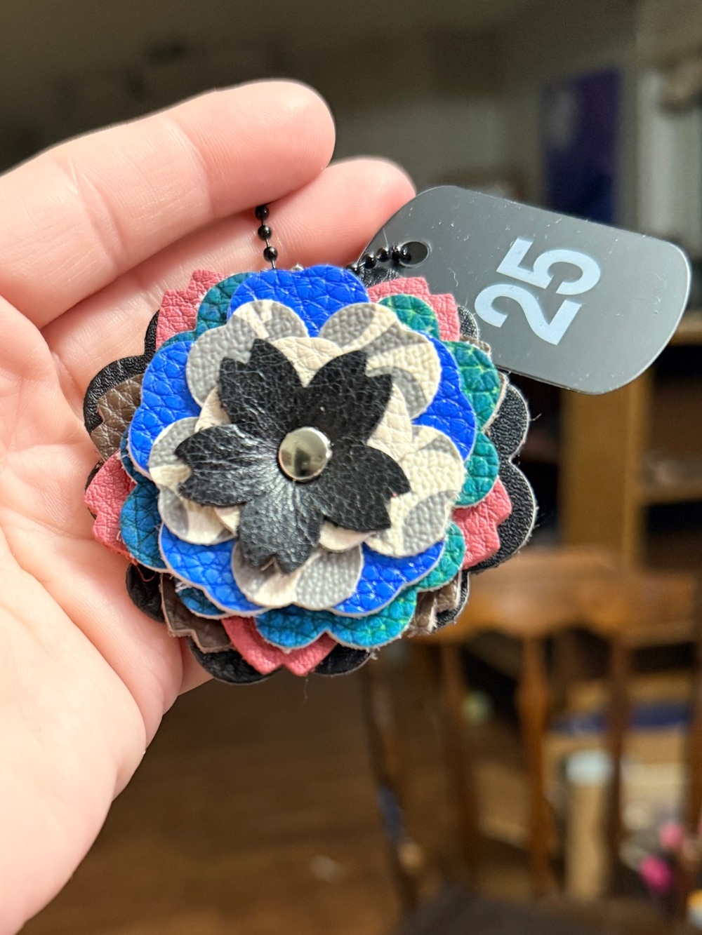 Handmade Floral Bag Charm